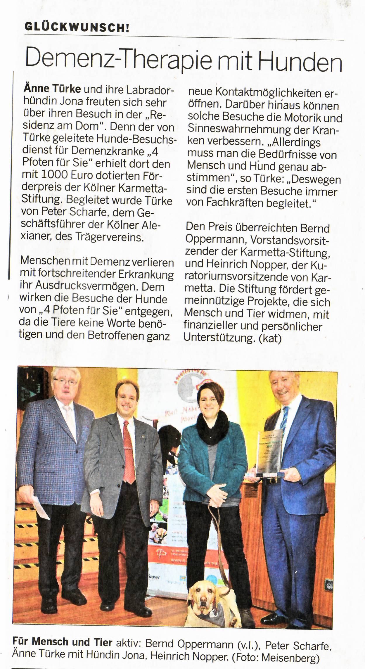 Kölner Rundschau Artikel